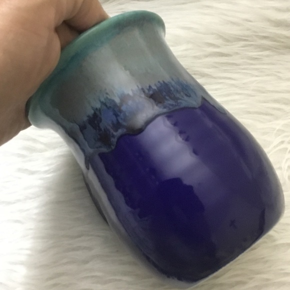 Boho blue coffee tea cup - Picture 11 of 13